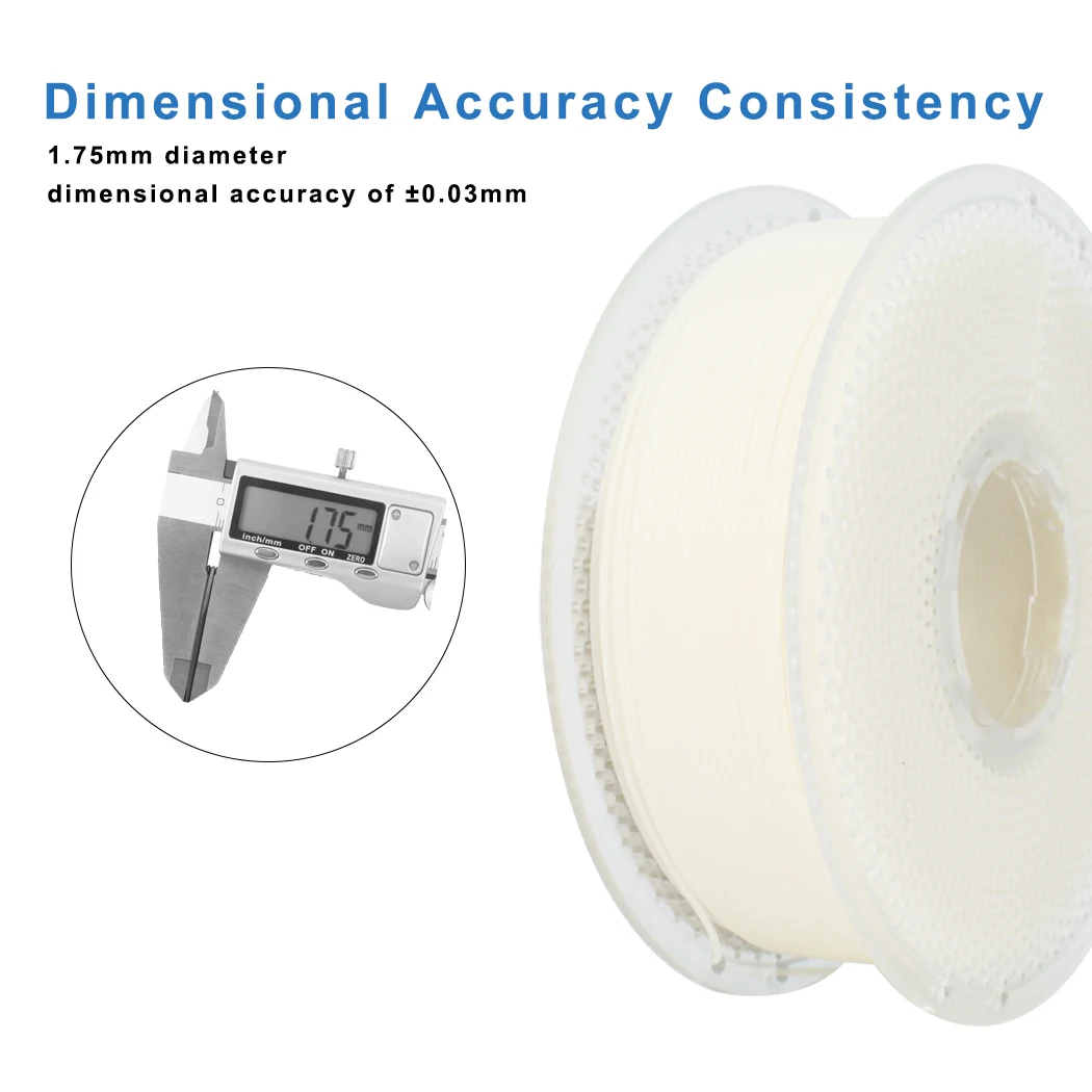 PLA1KG 필라멘트 1.75mm 야광 노란색, 500mm/s 고속 인쇄, 어둠 속에서 빛나는 3D 프린터 필라멘트 1kg 스풀, 치수적