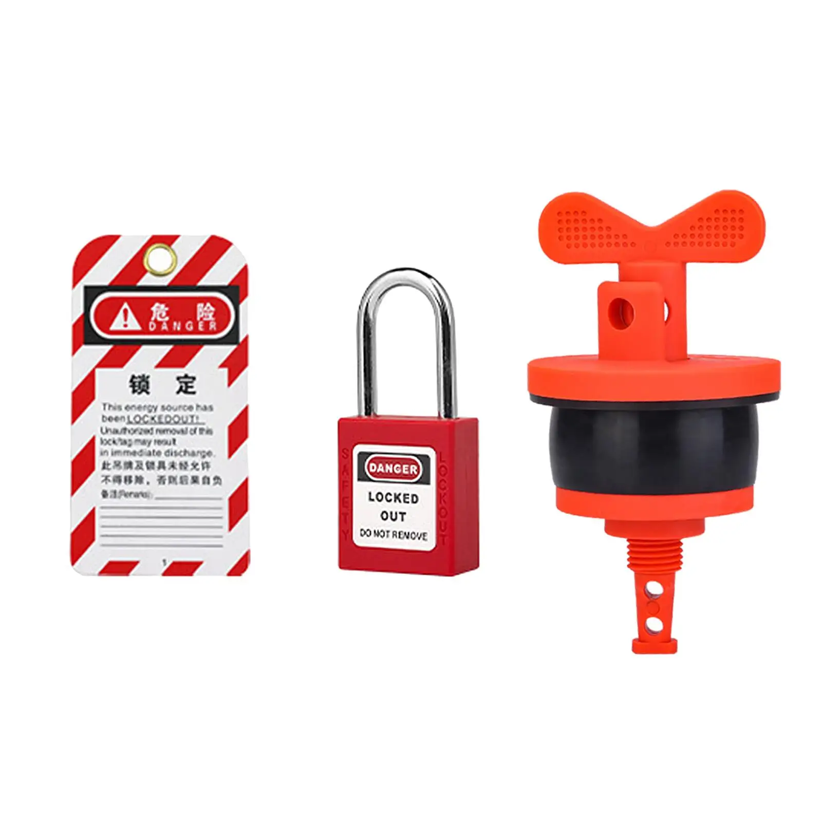 

Oil Drum Security Lock with Sealing Rings Padlock with Keys Locking Device for 55 to 70mm Oil Drum Opening Oil Drum Plug Lock