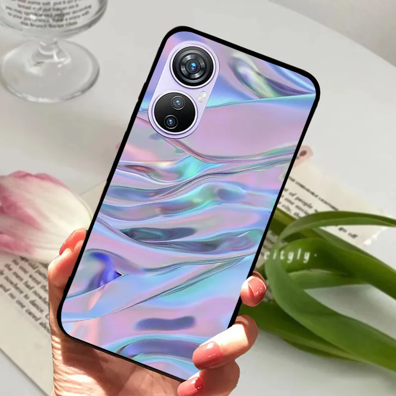 Animal Cartoon Soft Silicone Black Phone Case, 6.67 Premium Cover