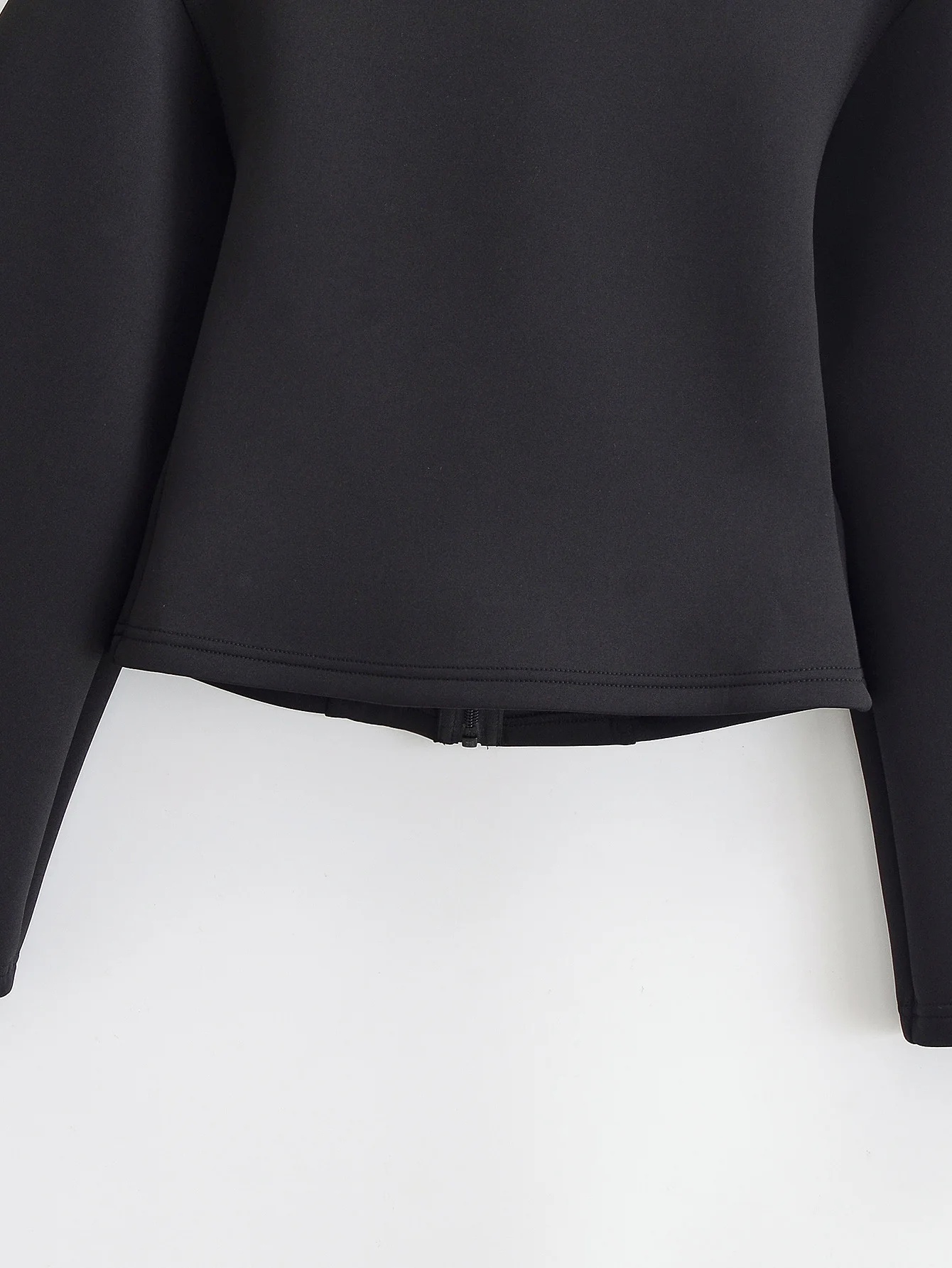TFAFXY Damen Loose-Fit Bomberjacke 2026 Frühling Herbst Langarm Reißverschluss-Mantel Vielseitige Kurze Oberbekleidung – Detail 10