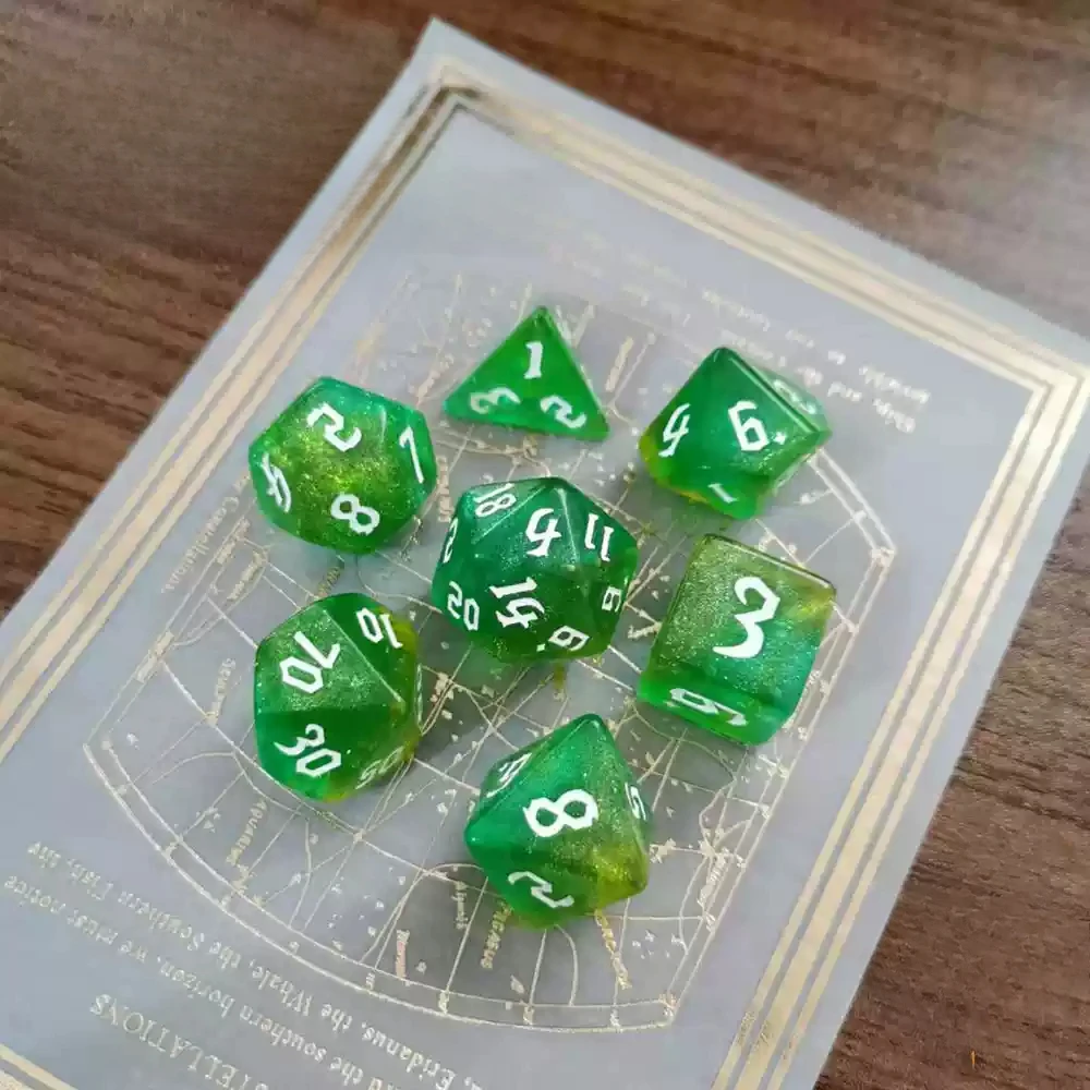 DND Dice 7pcs/lot Mixing Colors Multi-sided Dice Set for Role Playing Board Games Table Games DND RPG TRPG Polyhedral