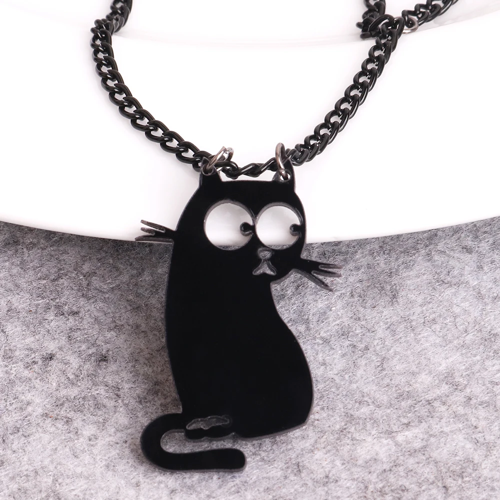 Children's Sterling Silver 'Cute Black Cat' Pendant Necklace – Liberty  Charms