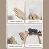 Hair Dryer Storage Rack Non Perforated Bathroom Wall Mounted Bracket Bathroom Air Duct Storage And Placement Rack Hanging Rack 6