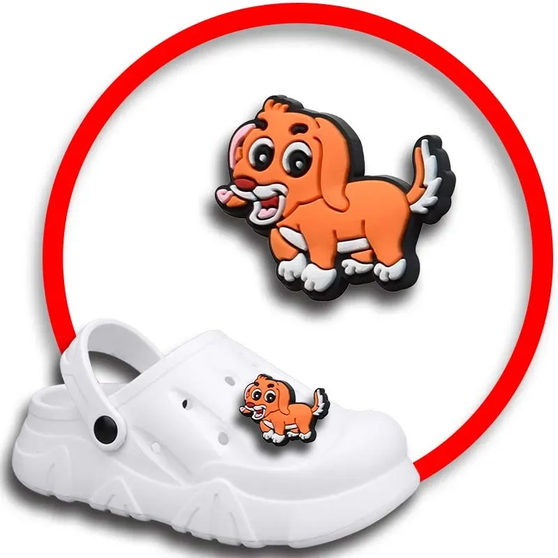 

1 шт. булавки для Crocs, шармы, аксессуары для обуви, украшение собаки, джинсы, женские сандалии, пряжка, Детские сувениры, мужские значки, подарок для мальчика и девочки