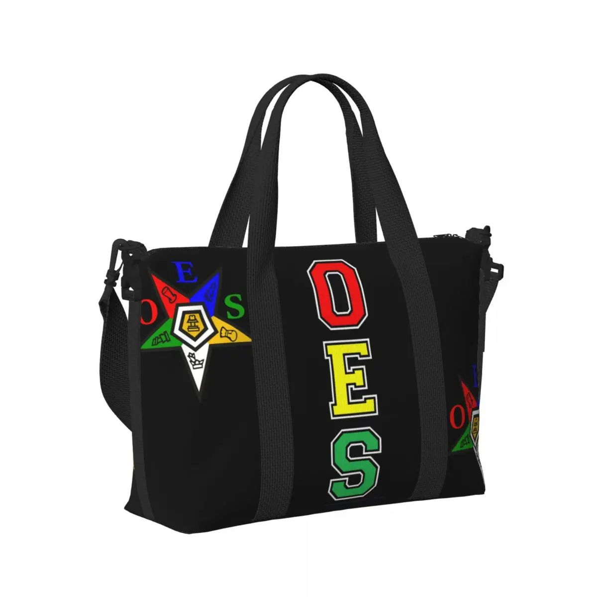 Oes Order Of The Eastern Star Beach Tote Bag Women Sistars Large Compartment Beach Gym Travel Bags