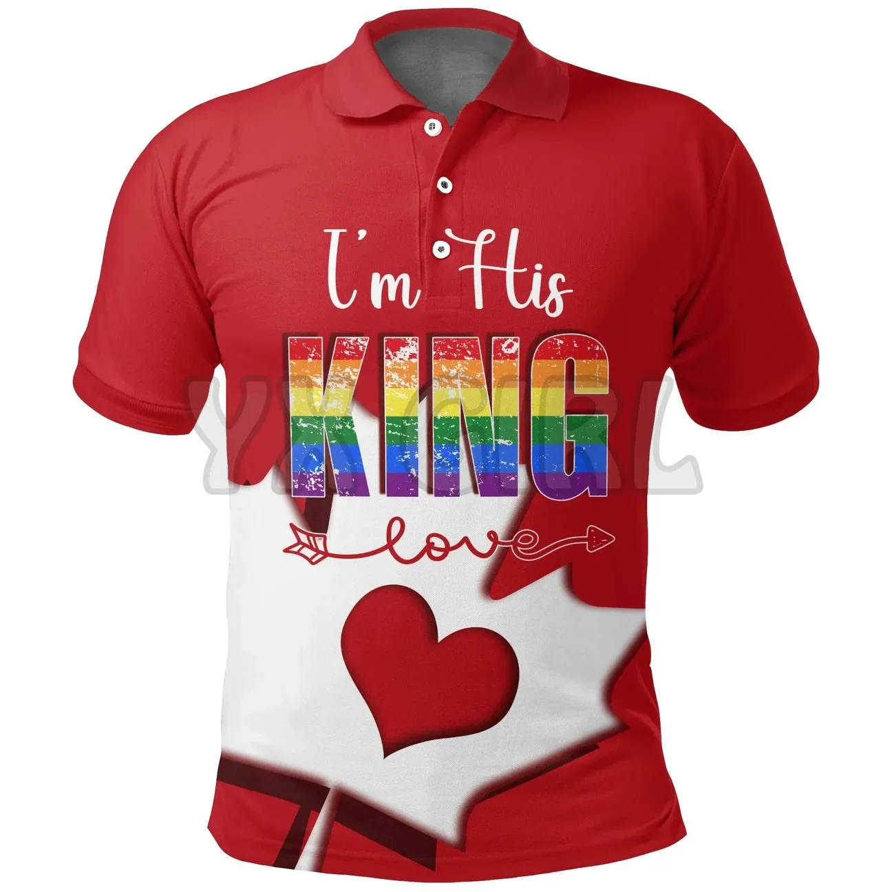 

2022 Summer shirts women for men Canada Valentine's Day LGBT Maple Leaf 3D printed Short sleeve t shirts Tops camisas