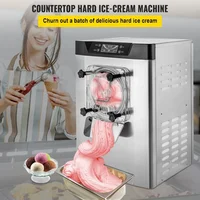 Commercial Ice Cream Machine 1400W 20/5.3 Gph Hard Serve Ice Cream Maker with LED Display Screen Auto Shut-Off Timer 2