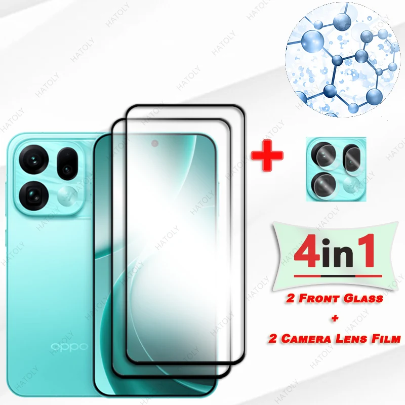 Premium Black Edge Glass Screen Protector with Camera Lens Shield