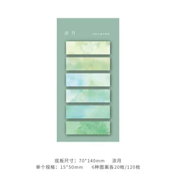 Sticky Notes Self - Adhesive Notepad & Bookmark Set - 120 Sheets, Colorful Stationery Tabs (5)