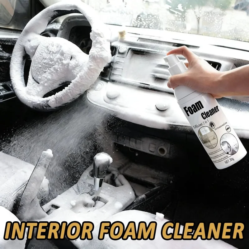 Multifunctional Foam Cleaner for Car Interiors and Leather Seats
