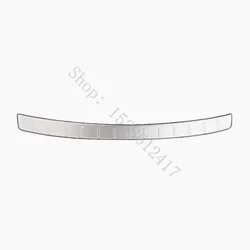 Stainless Steel Rear Door Sill Bumper Protector & Boot Guard - Premium Car Accessory Styling (Silver)