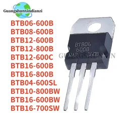 Enhanced Triac Component Set - 10 High - Performance Units for Versatile Applications (BTB16 - 600BW)