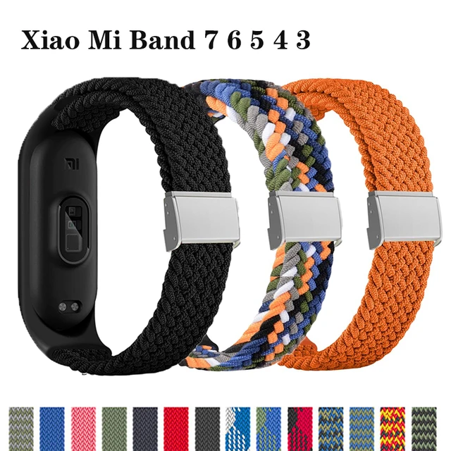 Correa de nailon para reloj inteligente Xiaomi Mi Band 7-7, pulsera  deportiva con nfc, 7, 6, 5, 4 y 3 - AliExpress