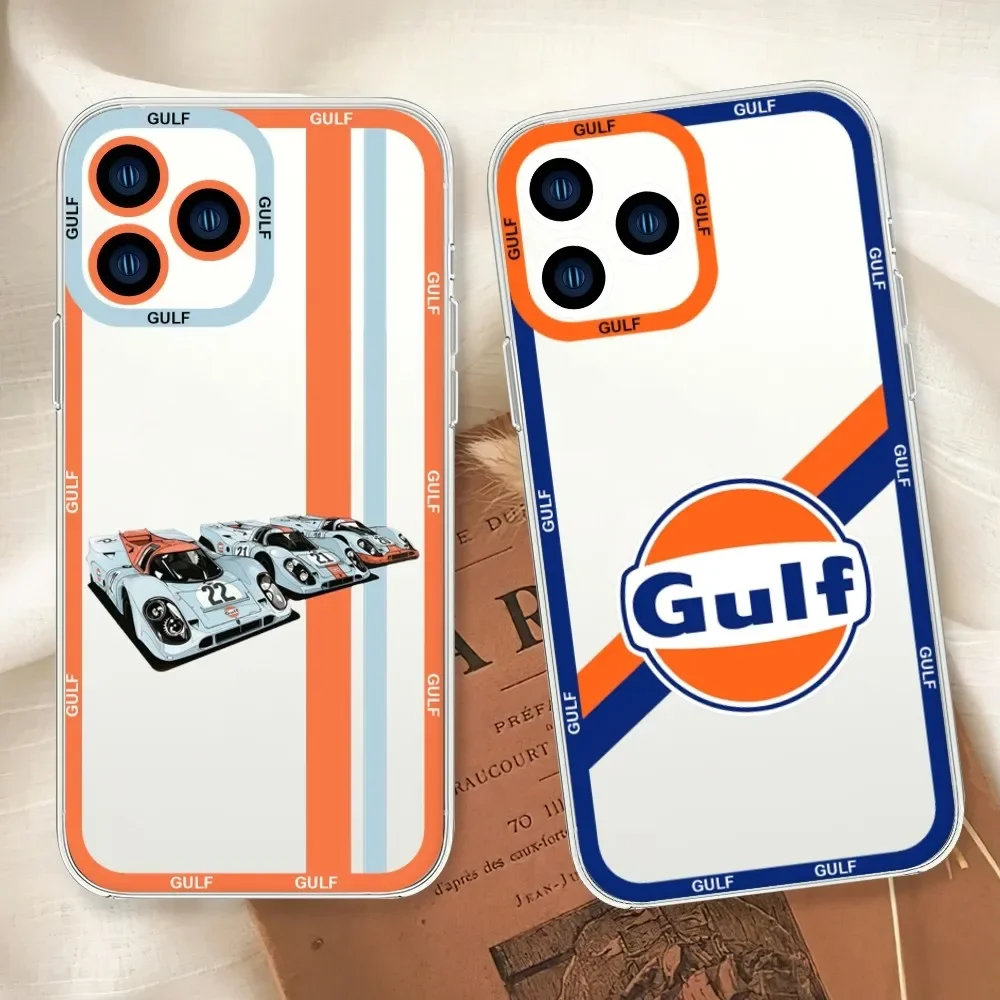 M-Mclaren Cool G-Gulf F-F1 Custodia Per Telefono Per Iphone 11 12 13 14 Mini Pro Max Guscio Trasparente