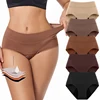 4-Layer Leak Proof Menstruation Underpants Women's Panties Incontinence  Skin-Friendly Triangle Reusable Period Underwear
