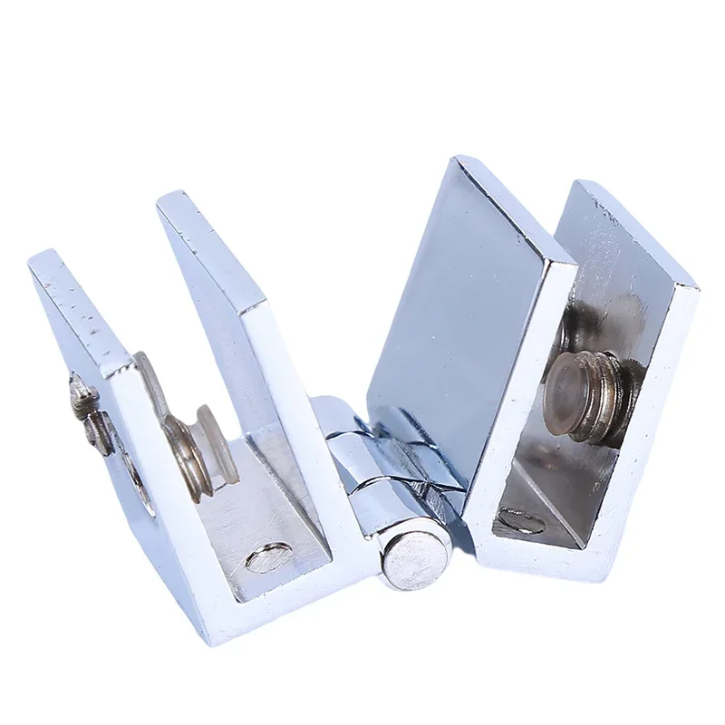 90 180 Degree Install Glass Clamp Zinc Practical Durable Cabinet Door Hinge Bathroom Furniture Cupboard