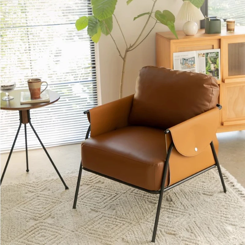 

Recliner Rocking Living Room Chair Lazy Waiting Fashion Comfortable Living Room Chair Metal Designer Silla Plegable Decoration