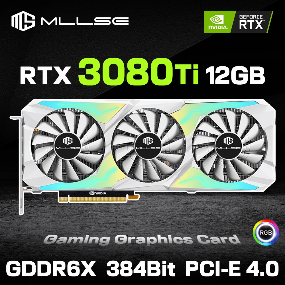 MLLSE RTX 3080Ti 12GB Video Card NVIDIA Game GPU 8Pin+8Pin GDDR6X 