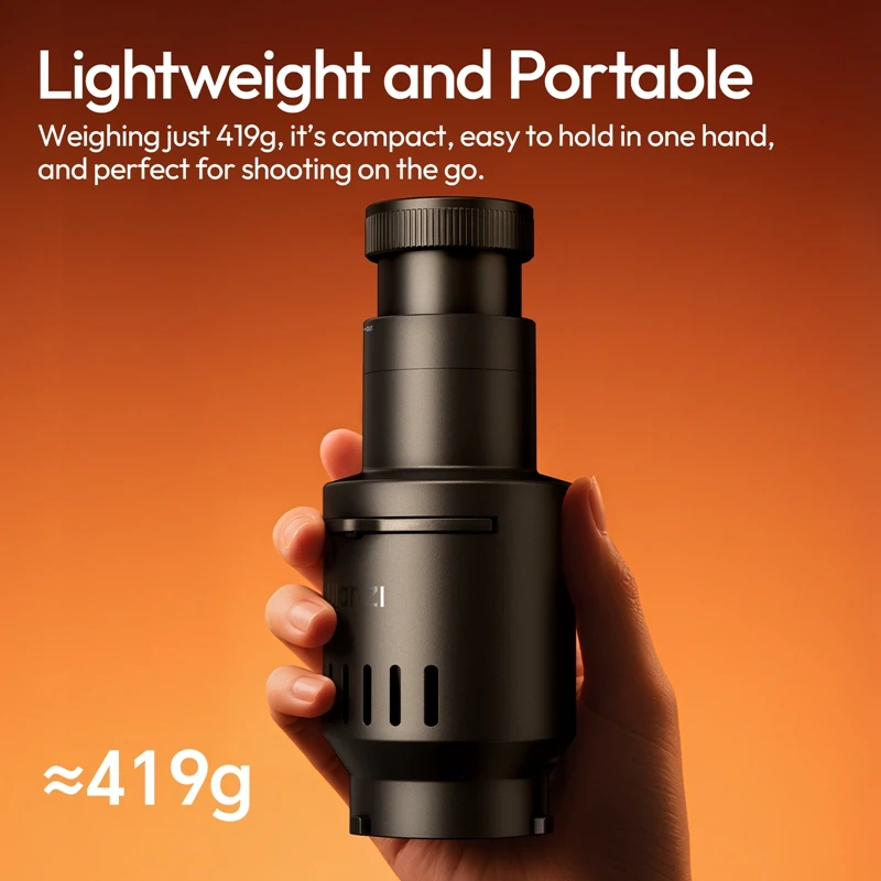 Ulanzi LAS007 Mini Bowens Mount Optical Snoot Suit for Ulanzi 40W COB Light Shadow Tube Atmosphere Photography Optical Snoot