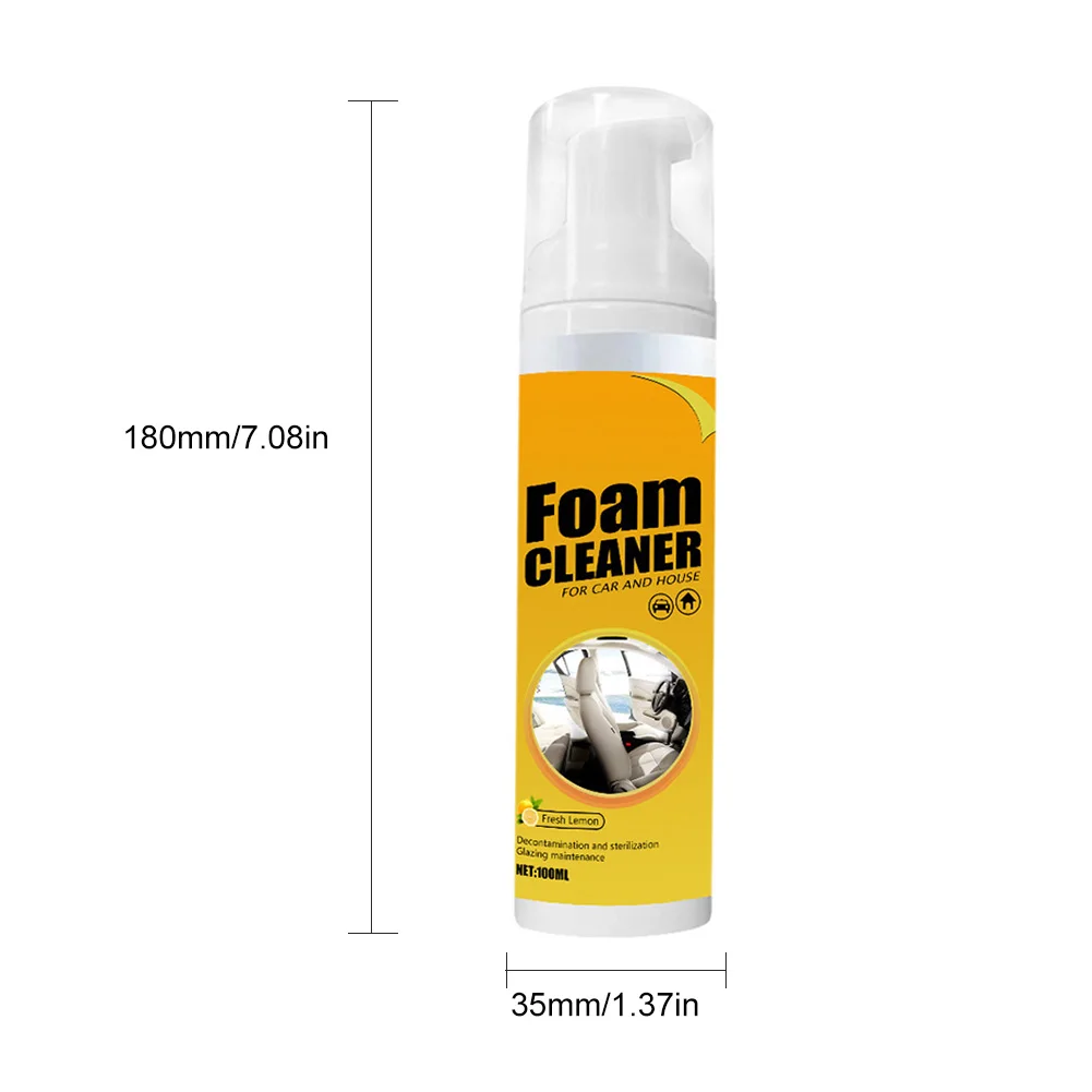 300ml Multi-purpose Foam Cleaner Spray Anti-aging Automoive Cleaning Tool Home Car Interior Wash Foam Cleaner Refurbish Cleaning car seats cleaner