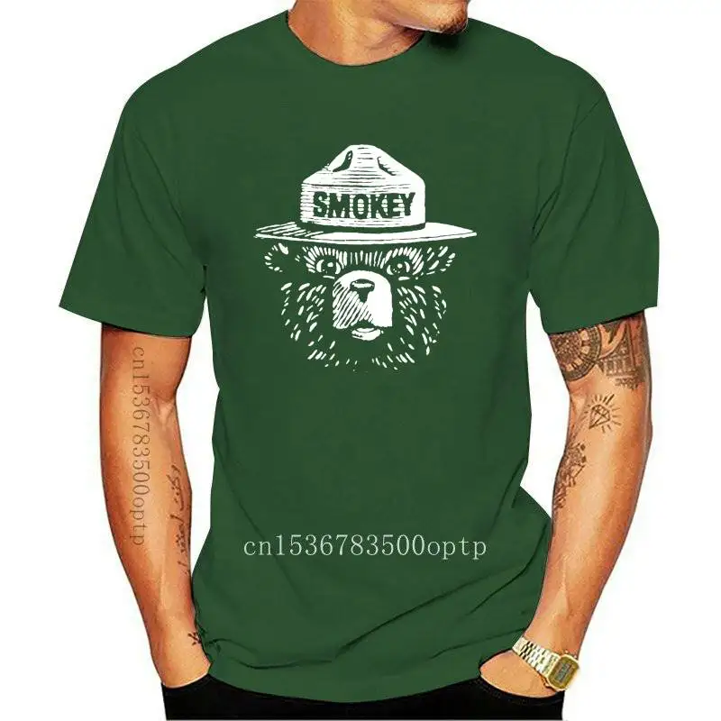 Tee Smokey Bear Only You Prevenire Incendi Forestali Forest Service Uomo Donna T-Shirt Vendita Calda Super Fashion