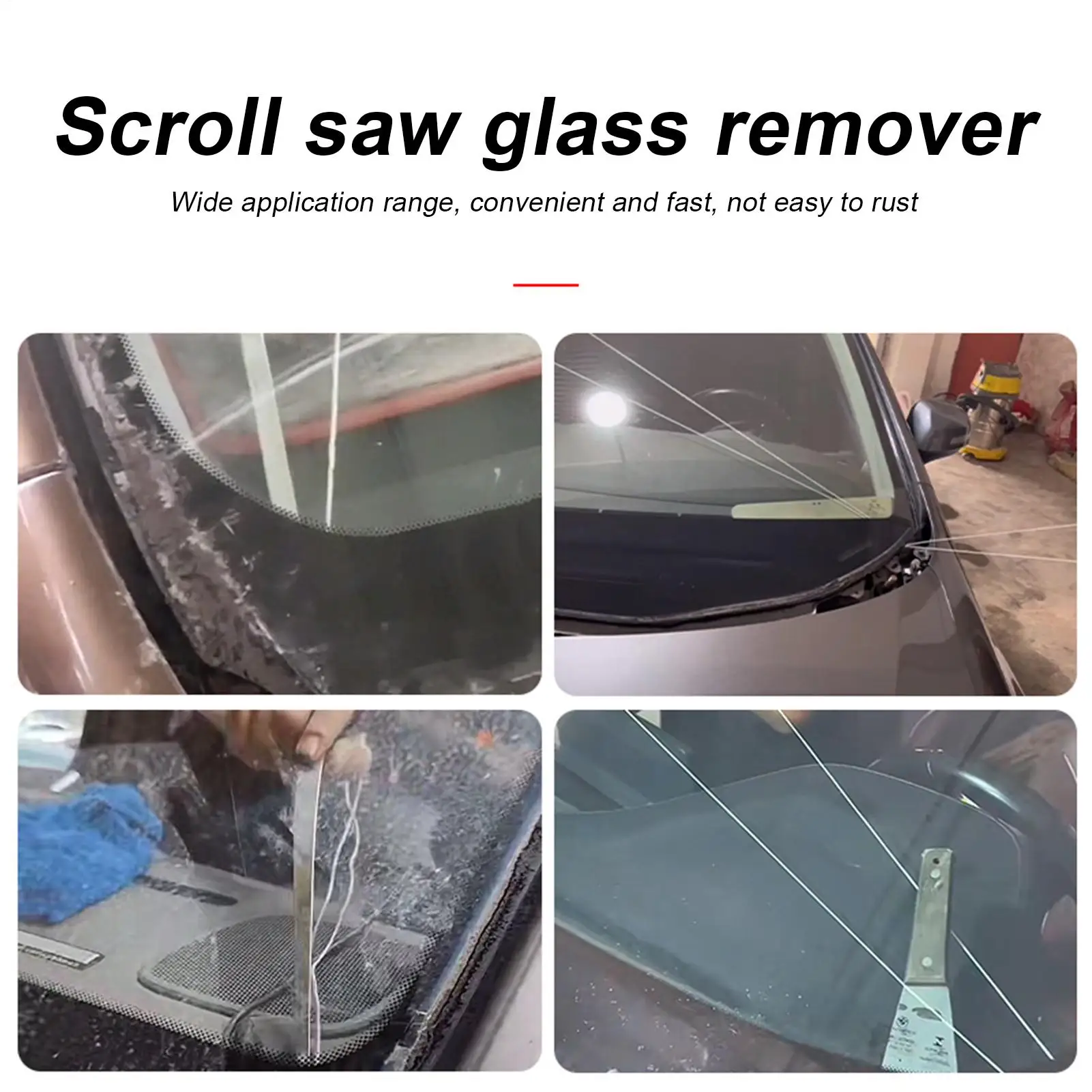 윈드실드 제거 도구 T자형 클래식 빈티지 자동차 액세서리 유리 제거 도구 절단 고정 유리 제거 제빙 창문용