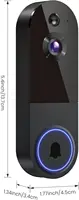 Wireless Wi-Fi Video Doorbell Camera with Night Vision, Two-Way Audio, AI Motion Detection, Cloud Storage - Image 2