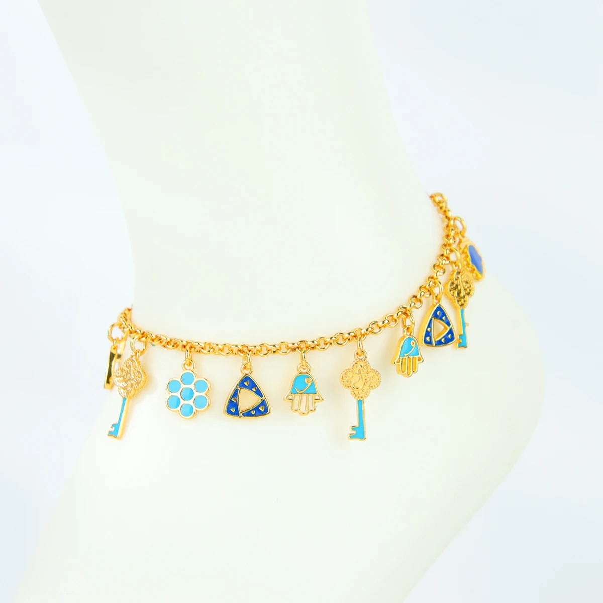 Dubai Muslim Gold Farbe Fußkettchen Ketten 21k Gold Überzogene Türkische Vintage Münzen Füße Knöchel Armband Arabisch Frauen Party schmuck – Detail 13