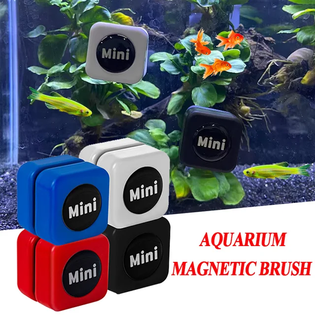 1 Pair Mini Aquarium Glass Cleaner Scratch-resistant Glass Cleaner Magnetic Brush for Small Aquarium Glass and Acrylic Aquarium 1 Pair Mini Aquarium Glass Cleaner Scratch-resistant Glass Cleaner Magnetic Brush for Small Aquarium Glass and Acrylic Aquarium