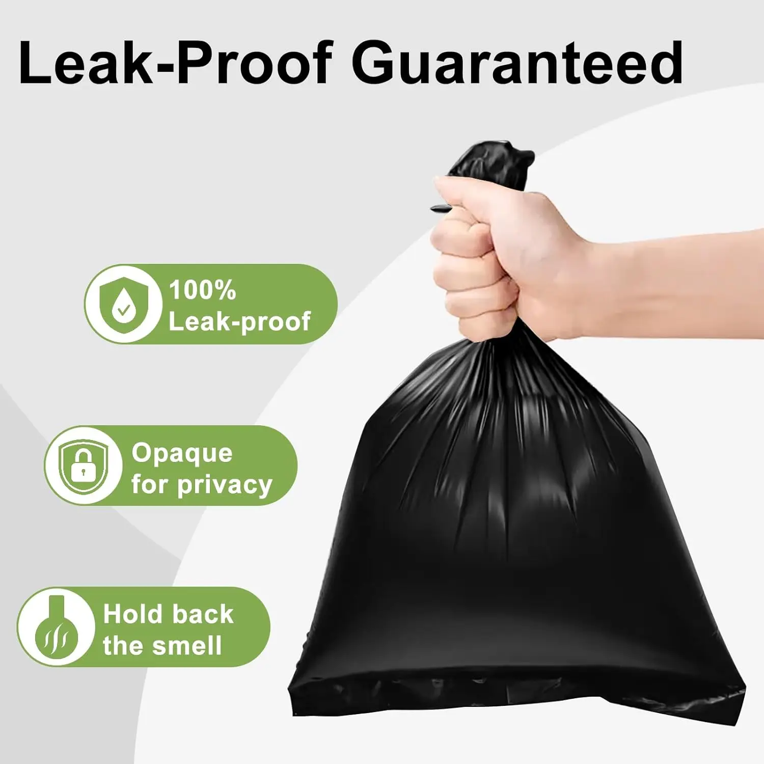 Dog Poop Bags with Dispenser – Leak-Proof Portable Pet Waste Bags for Outdoor Walks
