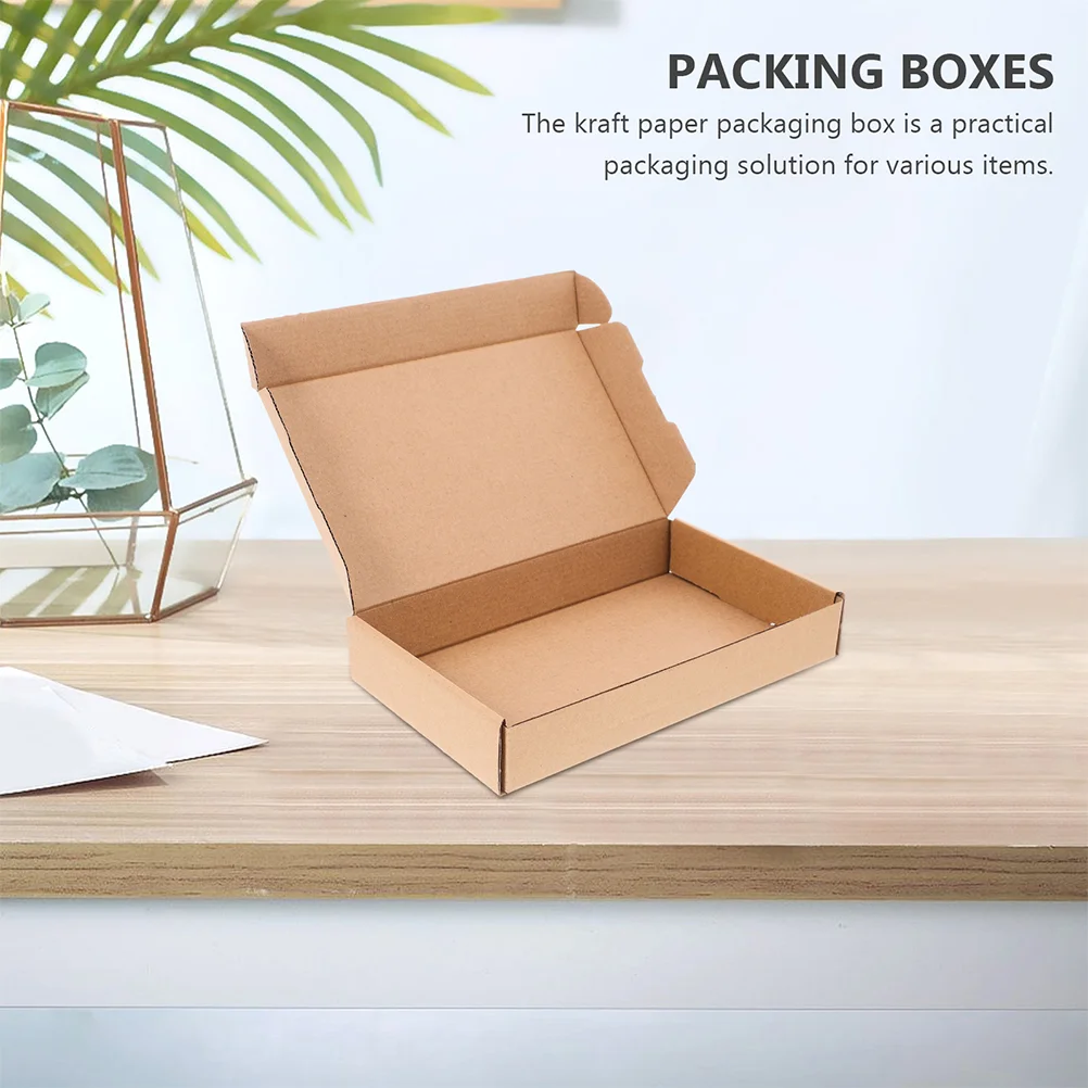 10 Pcs Paper Box Mailing Boxes for Shipping Cardboard Small Flat ...