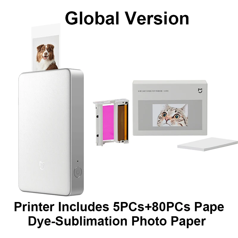 Xiaomi Portable Photo Printer pro - 313dpi Dye-Sublimation Instant