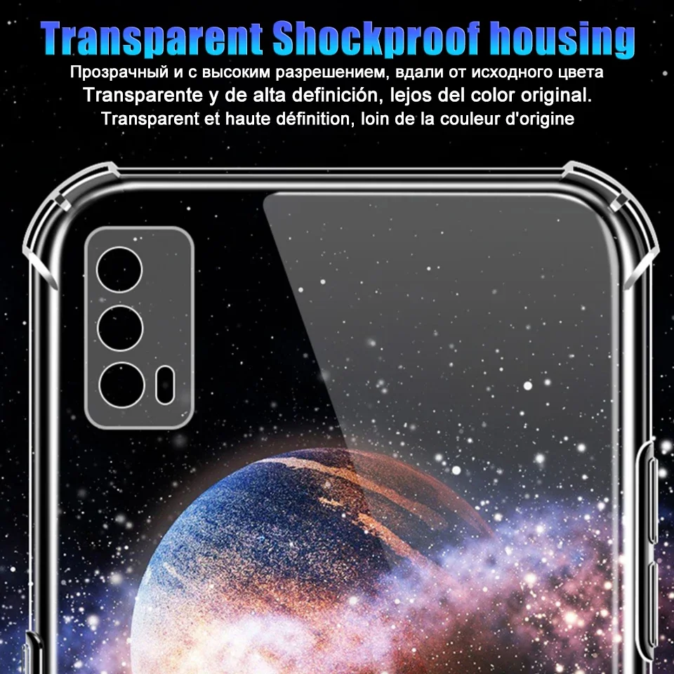 Luxury Transparent Silicone Shockproof Phone Case Cover