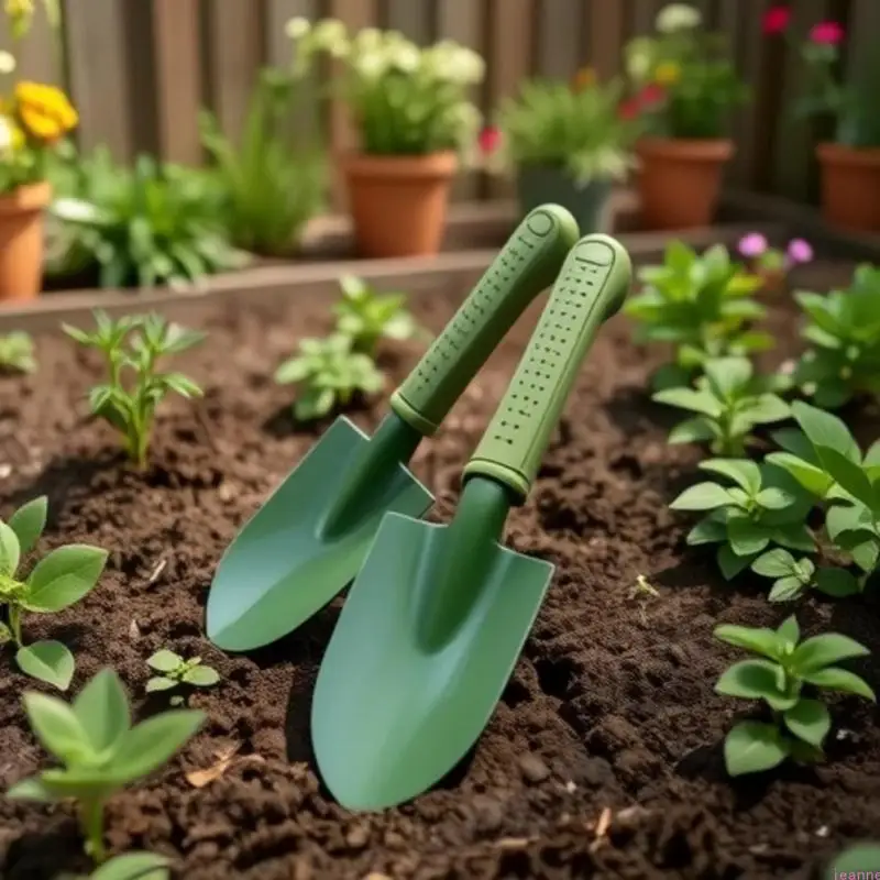 전문 정원 가꾸기 수공구 세트 2종(토종과 삽) 흙 풀기용, 가정 정원 조경에 적합