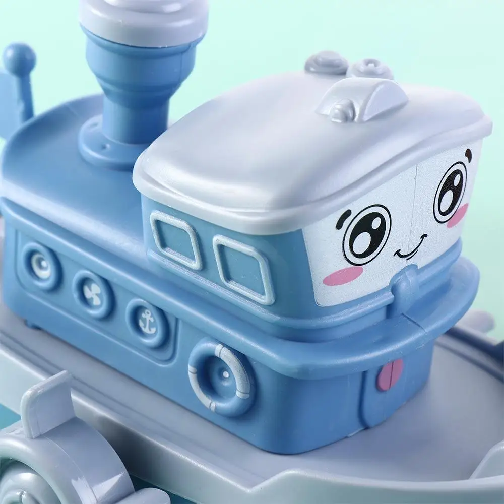 Playing Toys Swimming Beach Game Birthday Gifts Floating Ship Game Baby Bath Toys Clockwork Boat Cartoon Ship  Wind Up