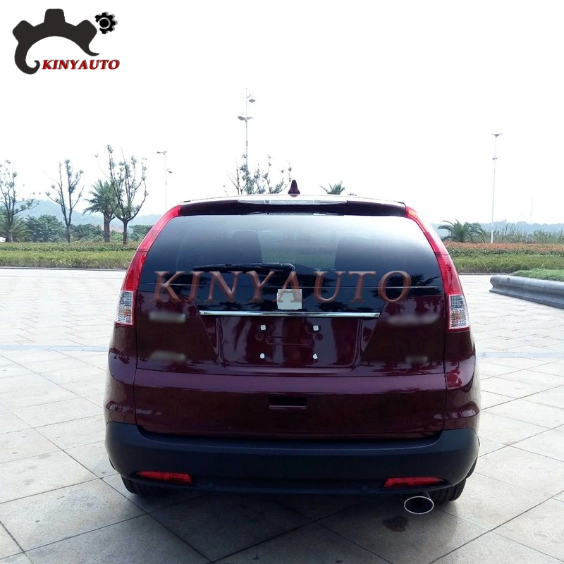 For Honda CRV 2012 13 14 15 16 17 18 19 20 21 Chrome Trunk Trim ABS Rear Bumper Lid Strip Finish Panel