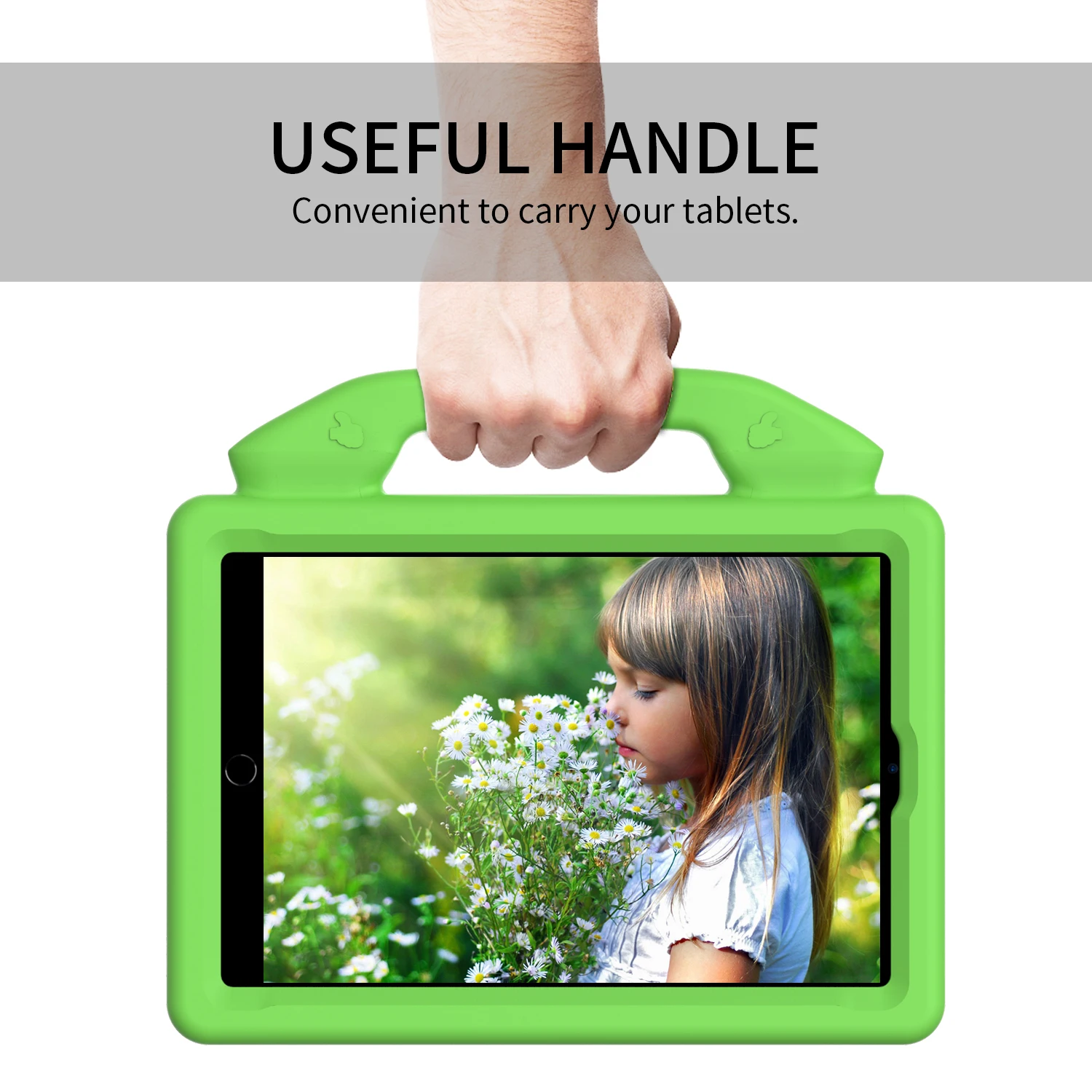 Children's Shockproof EVA Tablet Case with Thumbs Up Stand