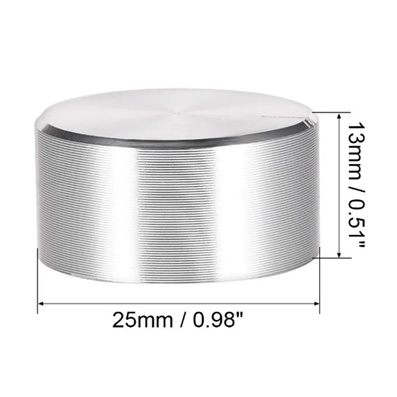 Aluminum Alloy Potentiometer Knob Cap Encoder Volume Control Audio Knob for 6mm Knurled Shaft Hole audio accessories