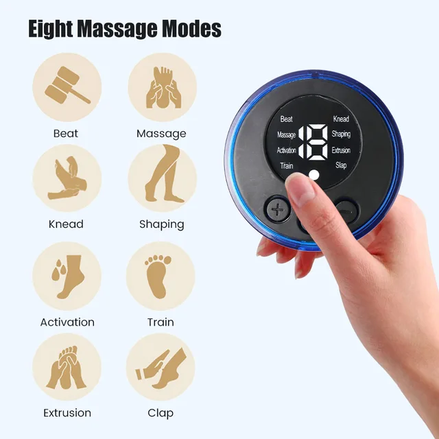 영어 EMS 경추 마사지 패치, 원격 제어, 전기 목 마사지기, 근육통 완화, 어깨 이완