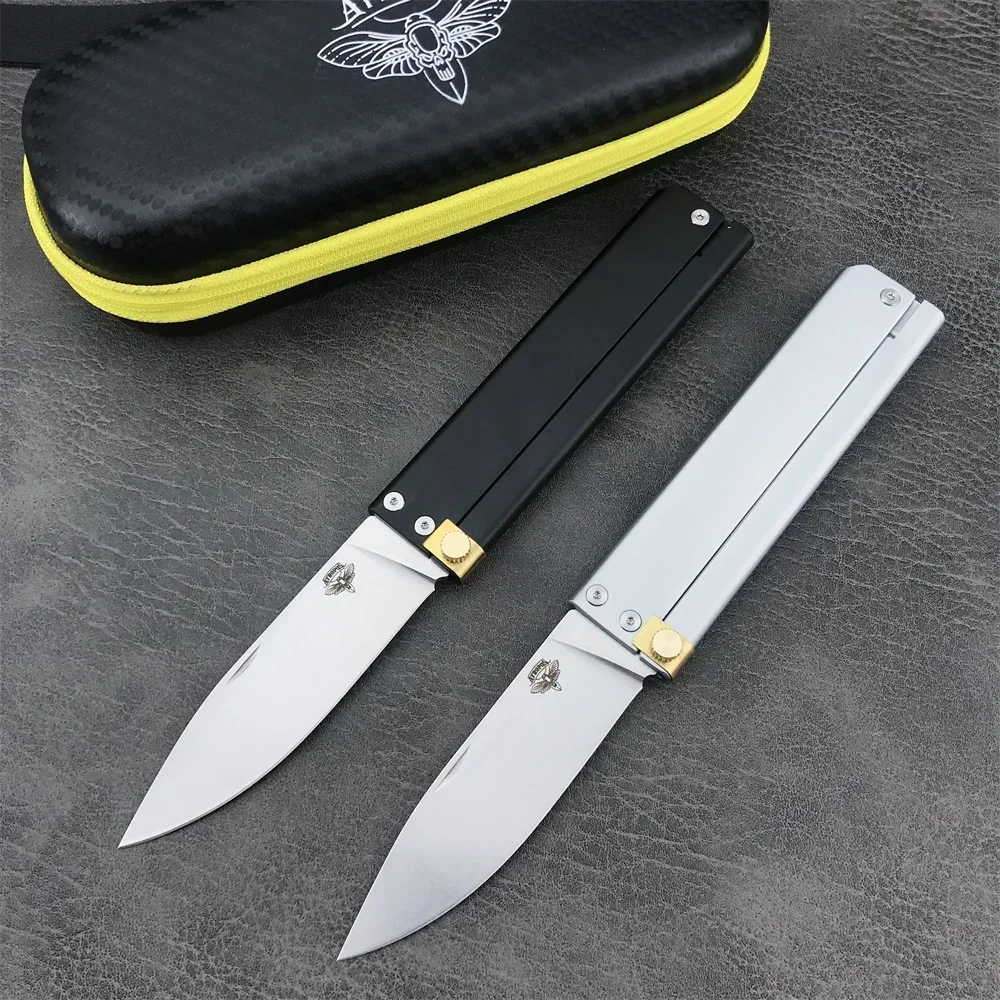 

ATROPOS Trapper Flip Folding Pocket Knife D2 Blade Aluminium Alloy Handle Outdoor Tactical Survival Knives Camping EDC Tool Gift