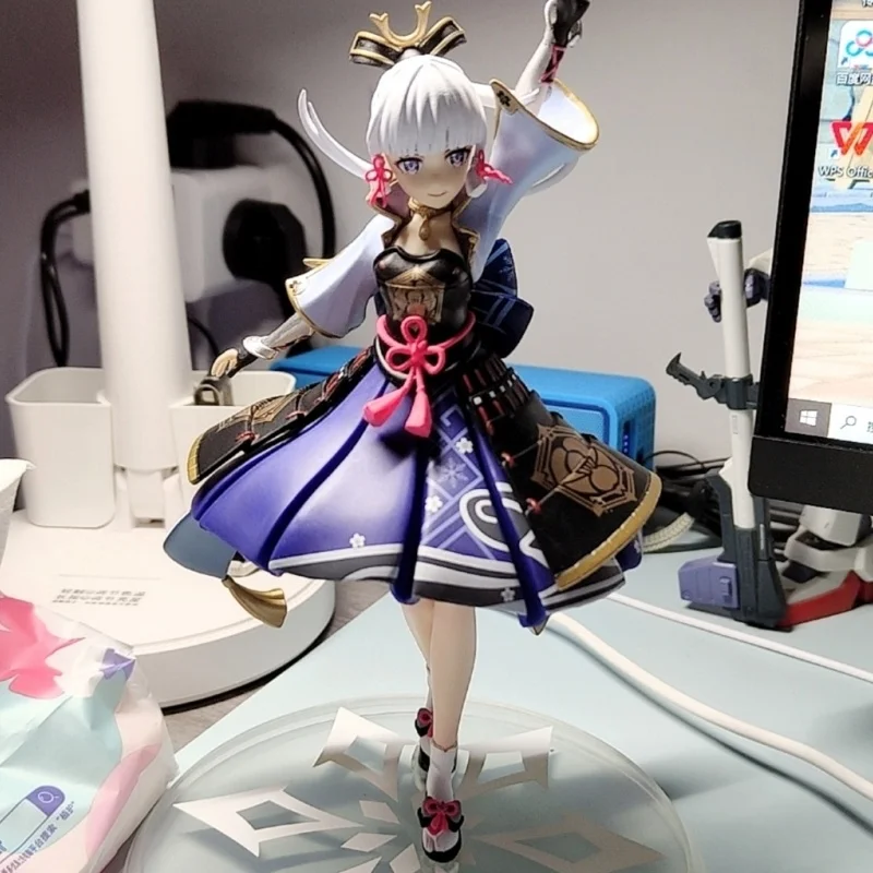 

27.8cm Genshin Impact Kamisato Ayaka Game Anime Figure Lady Egret Princess Doll Pvc Action Figurine Statue Collectible Toy Model