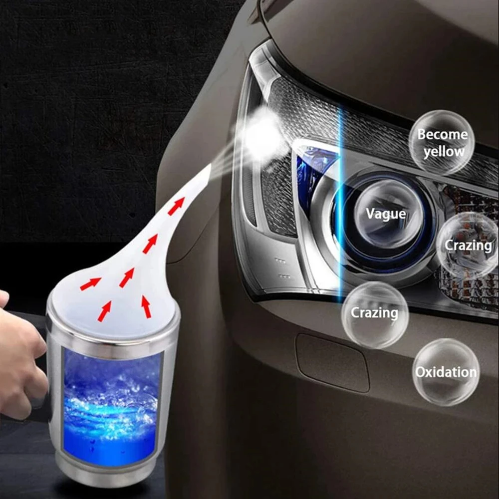 800g Car Headlights Restoration Liquid 600ml For Car Headlight polishing Renovator Headlight Polymer Refurbishment Repair