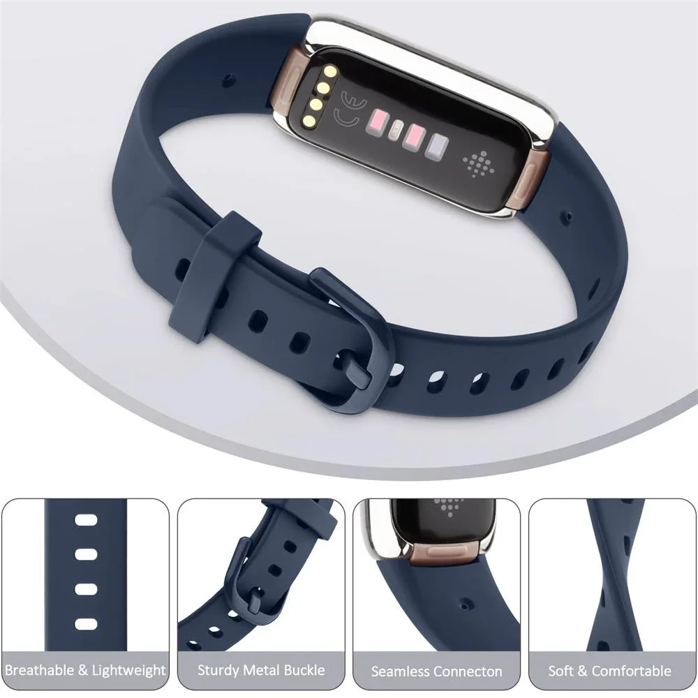 Sport Siliconen Band Voor Fitbit Luxe Band Soft Smart Watch Polsband Vervanging Riem Voor Fitbit Luxe Strap Accessorie