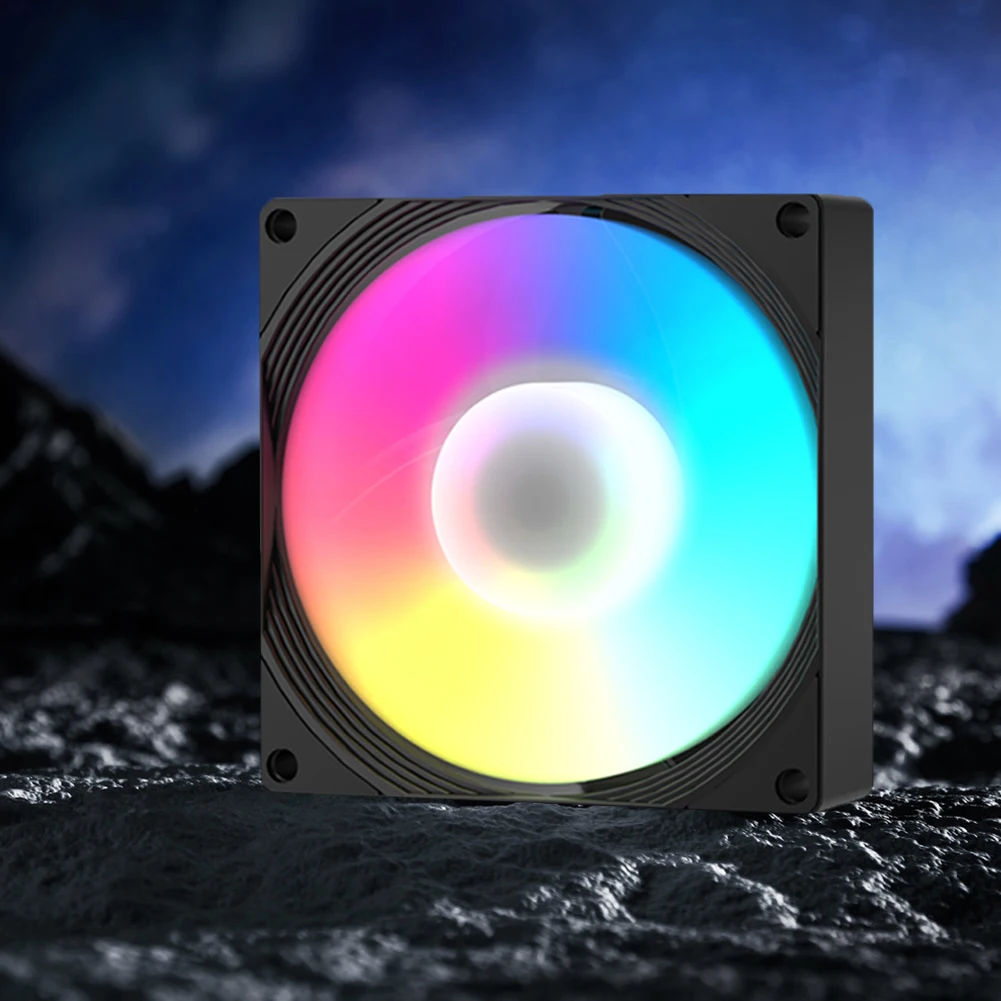 Description Picture 5 of item9cm RGB Case Fans 800-1800RPM Speed PWM Silent Computer Fan 4Pin Quiet Cooling Fan for Computer Case & Liquid Radiator