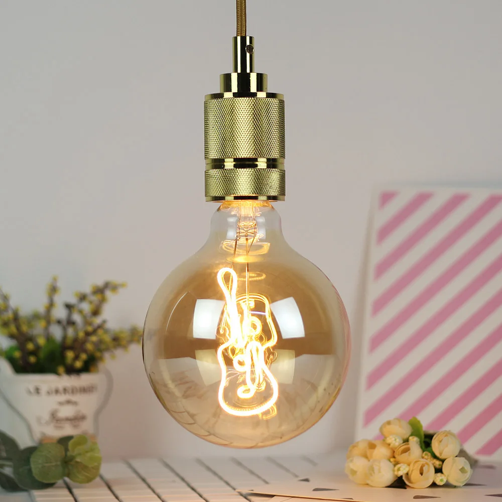 motion sensor night light Retro Edison Bulb Dimmable Led Filament LOVE G125 Decoracion Vintage Glass Night Light Bulb Industrial String Lights for home led night light