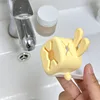 1pc Faucet extender cartoon bathroom kitchen silicone hand washing tool rabbit children splash proof 3