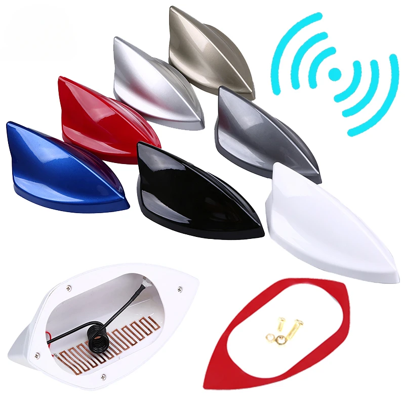 Universal Car Roof Shark Fin Antenna Radio Am/Fm Signal Copertura Aerea Per Mini Cooper Suzuki Bmw Toyota Audi Vw Parti Esterne Auto