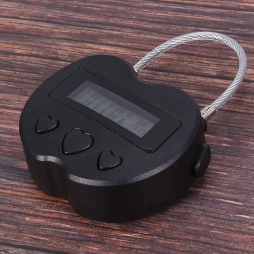 스마트 타임 락 LCD 디스플레이 타임 락 다기능 여행 전자 타이머, USB 충전식 임시 타이머 자물쇠, 5X 5