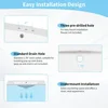 [Sink Only] 36x18" Rectangular 3 Hole Bathroom Resin Sink, Vanity Top ，Sink Only, Fits 4" Center Faucet,24x18 Inch,30x18" 3