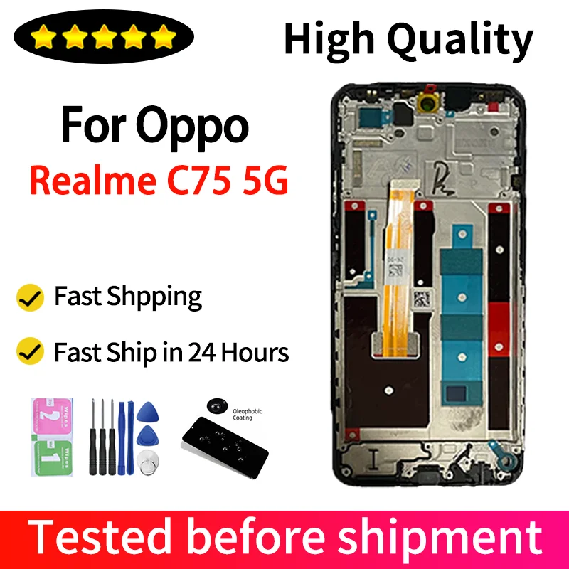 6.67“NewforRealmeC75RMX3943LCDDisplayTouchPantallaDigitizerAssemblyReplacementForRealmeC755Glcdscreen-AliExpress